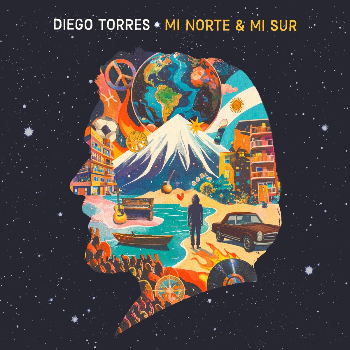 Portada del álbum Mi Norte & Mi Sur de Diego Torres.